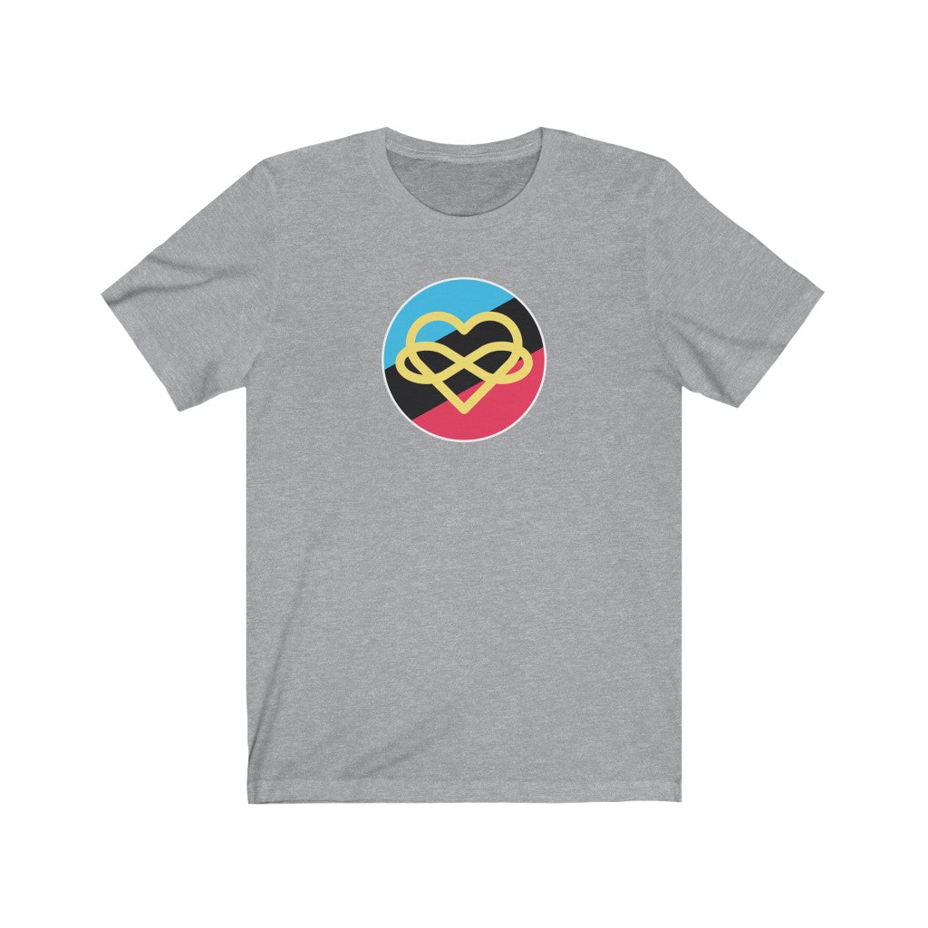 Polyamory Infinity Heart Circle Polyamory Tee