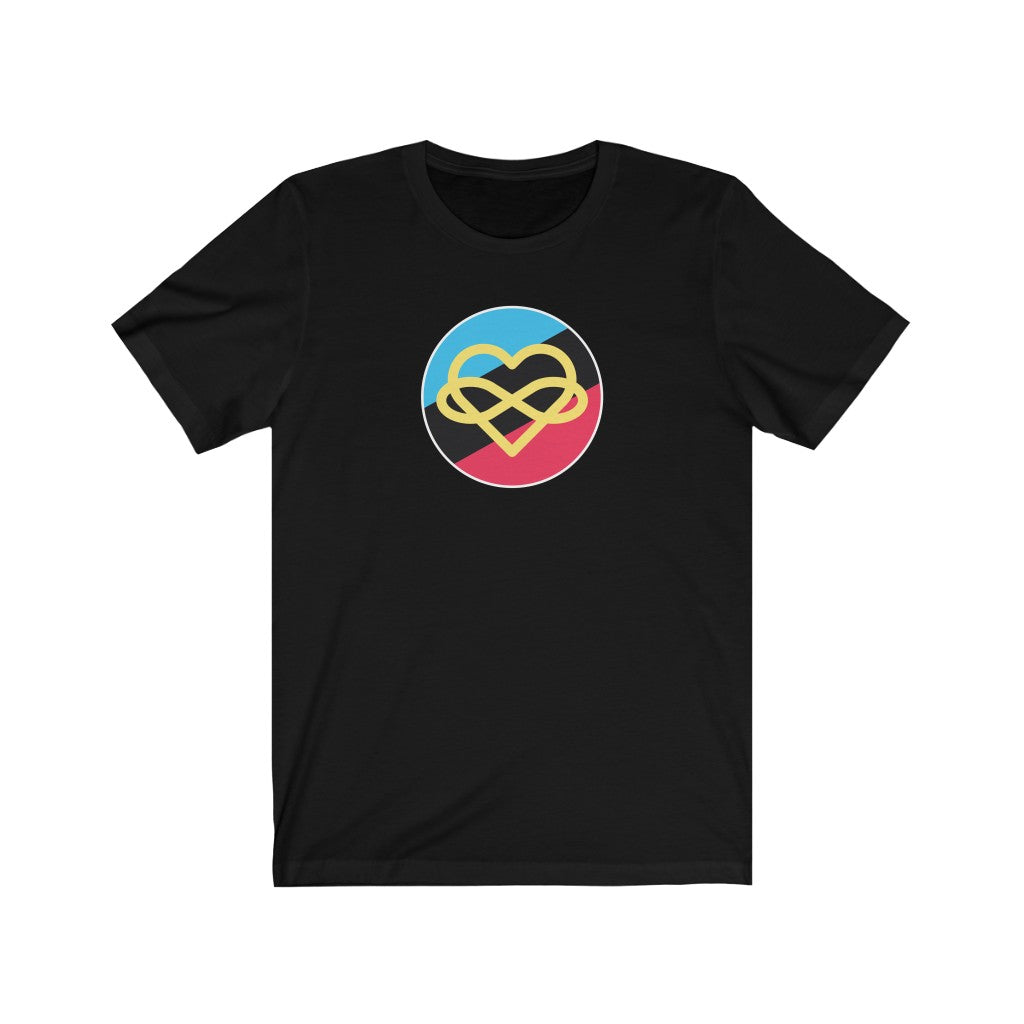 Polyamory Infinity Heart Circle Polyamory Tee