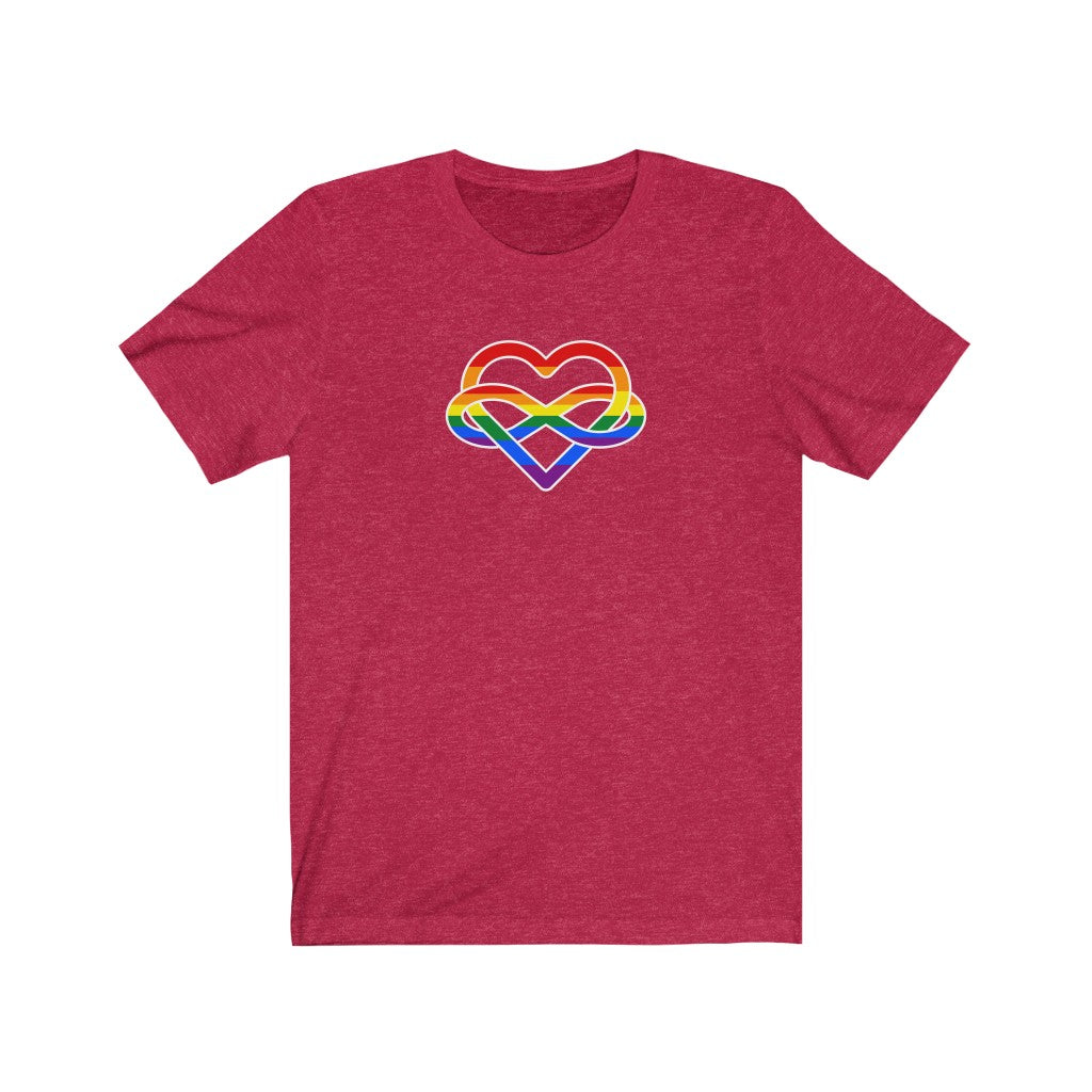 Rainbow Infinity Heart Polyamory Tee