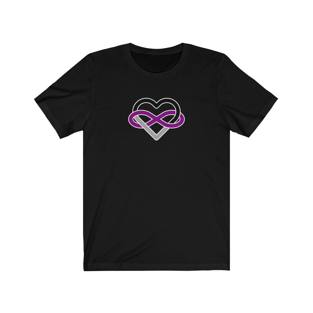 Asexual Infinity Heart Polyamory Tee