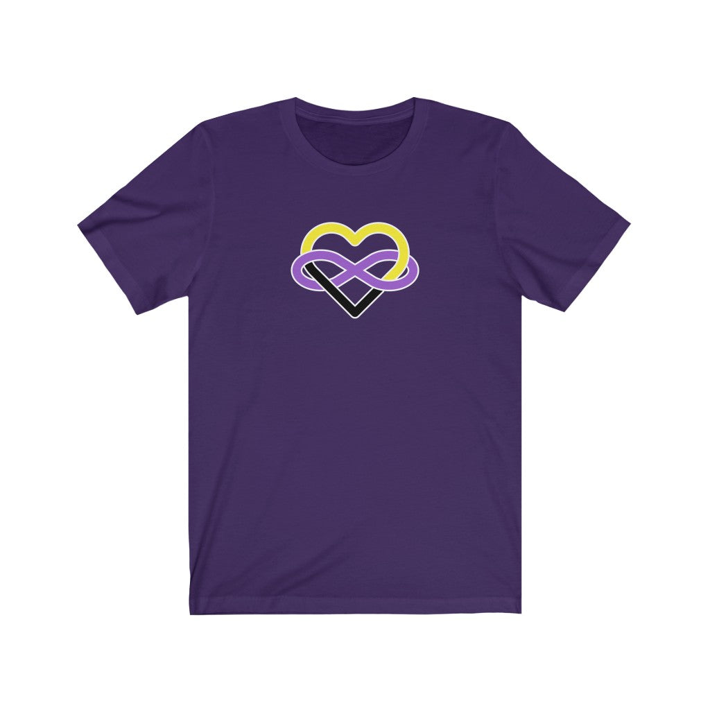Nonbinary Infinity Heart Polyamory Tee