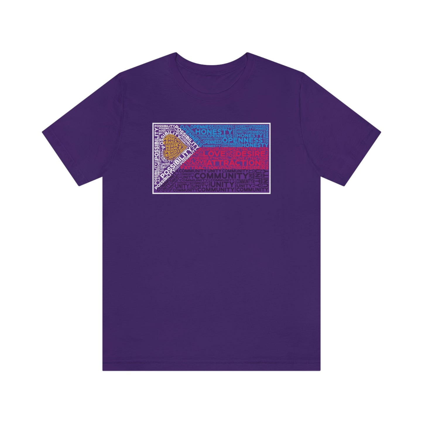 Polyamory Pride Flag Word Art Tee