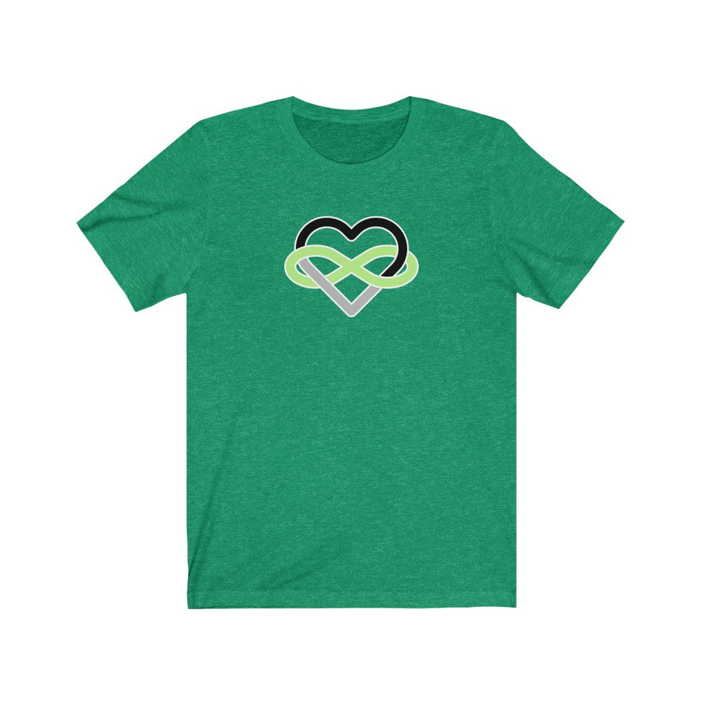 Agender Infinity Heart Polyamory Tee