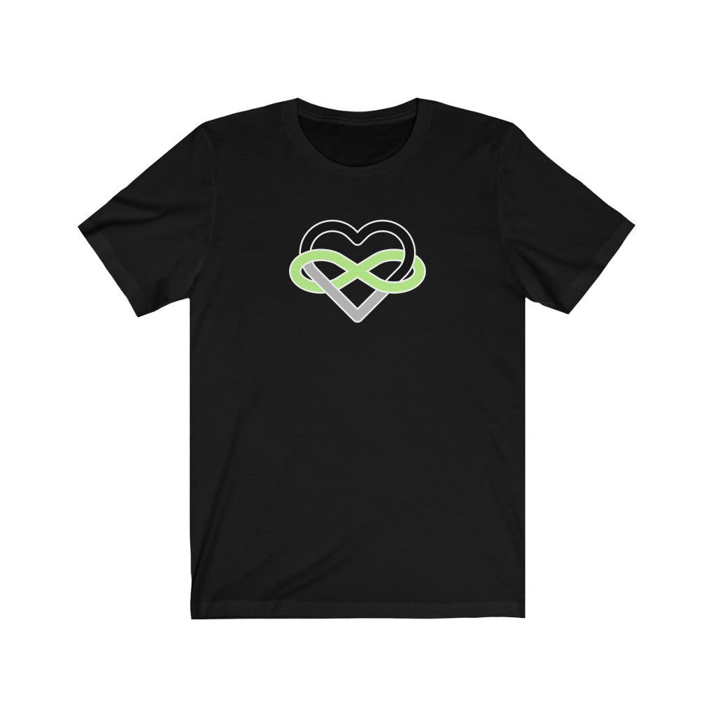 Agender Infinity Heart Polyamory Tee