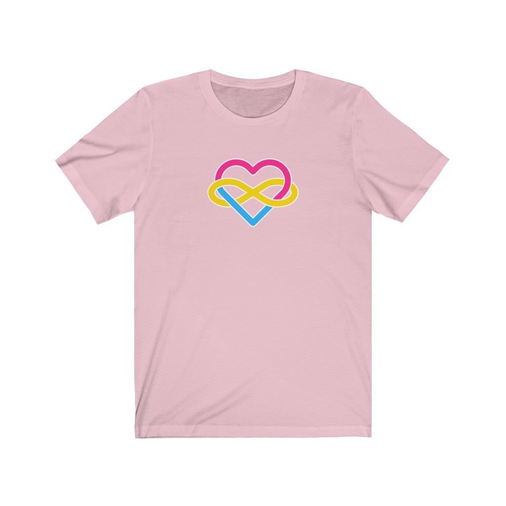 Pansexual Infinity Heart Polyamory Tee