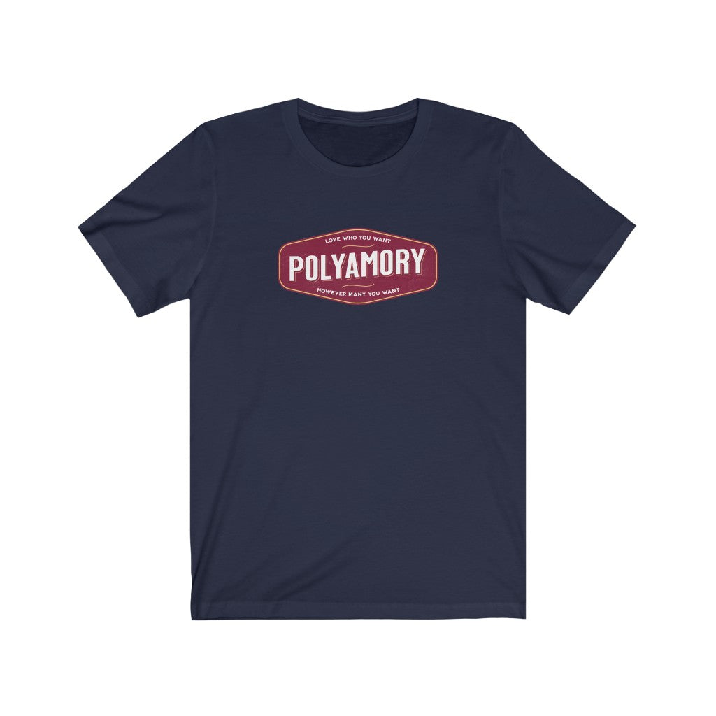 Polyamory Retro Badge Tee