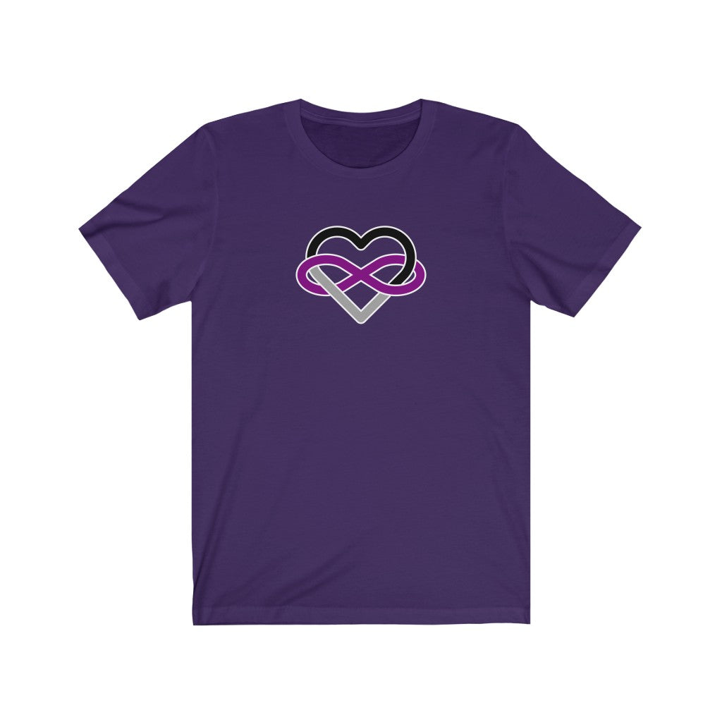 Asexual Infinity Heart Polyamory Tee