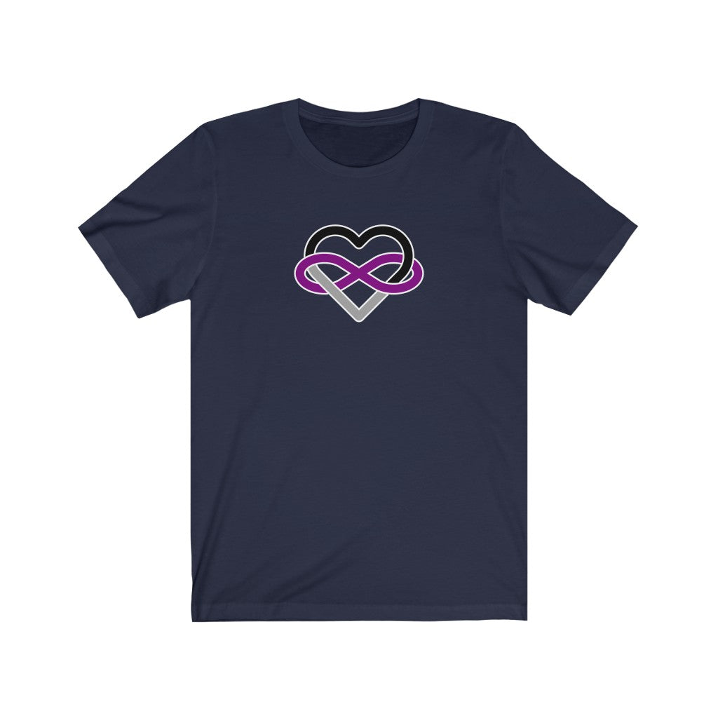 Asexual Infinity Heart Polyamory Tee