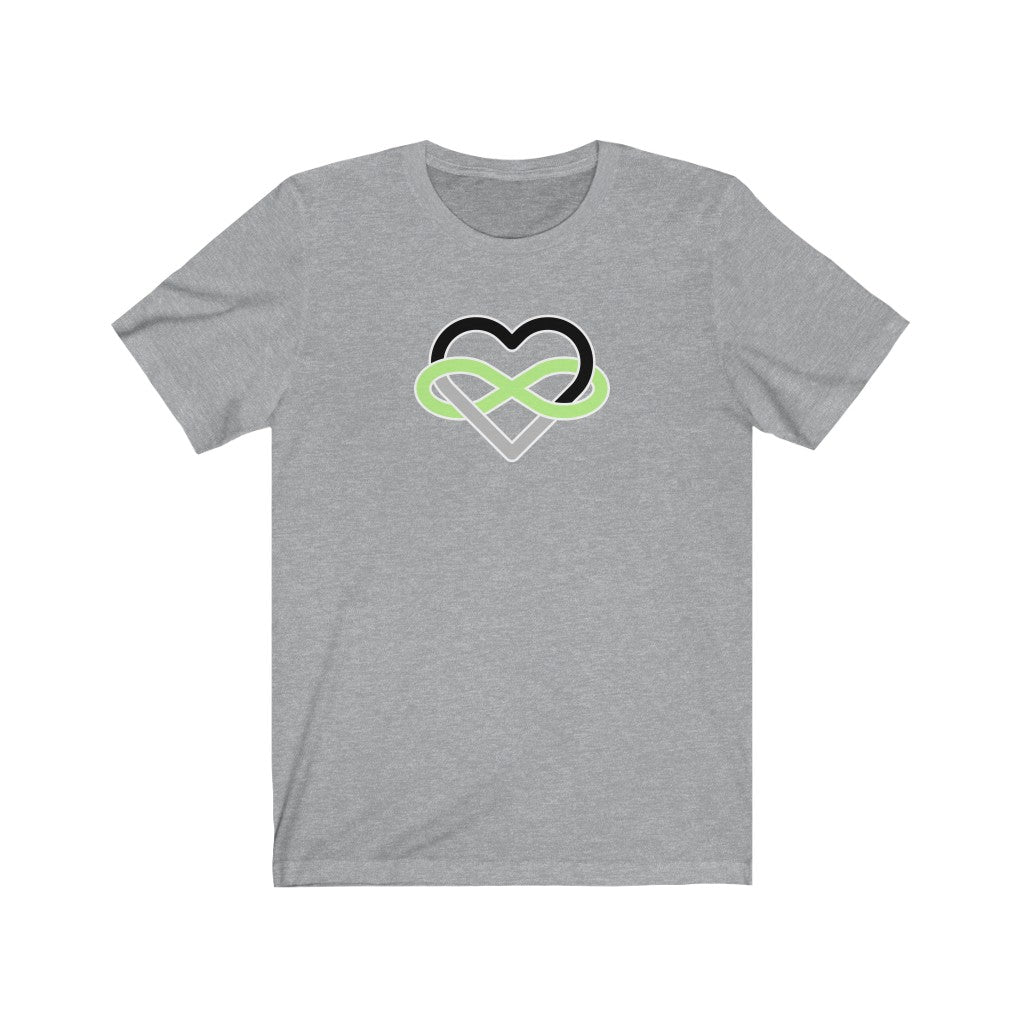Agender Infinity Heart Polyamory Tee