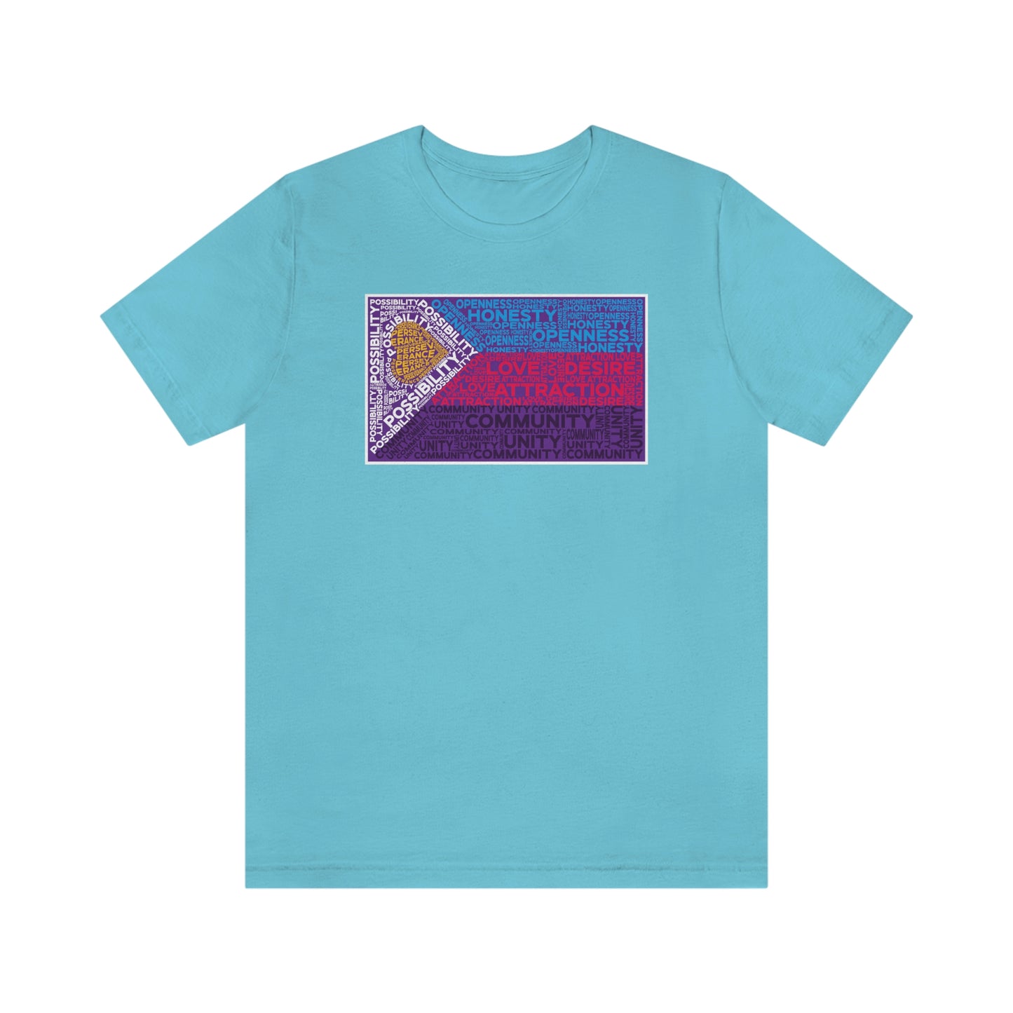 Polyamory Pride Flag Word Art Tee