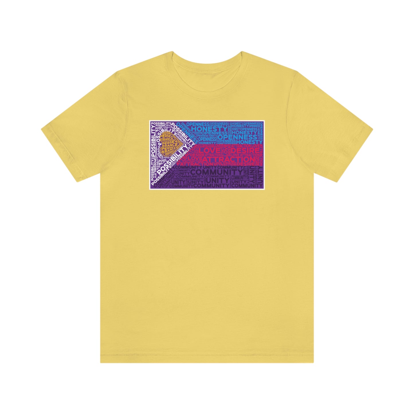 Polyamory Pride Flag Word Art Tee