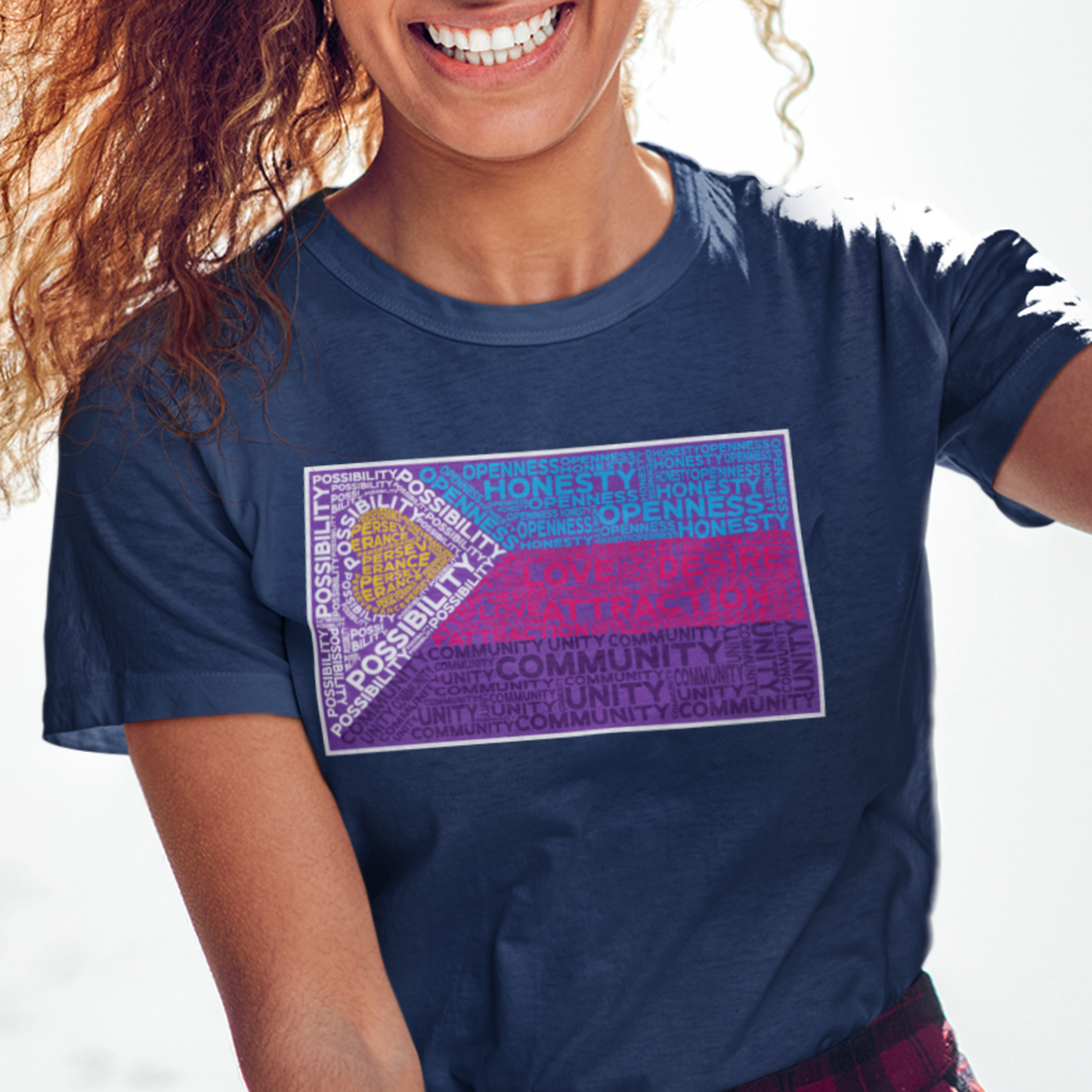 Polyamory Pride Flag Word Art Tee