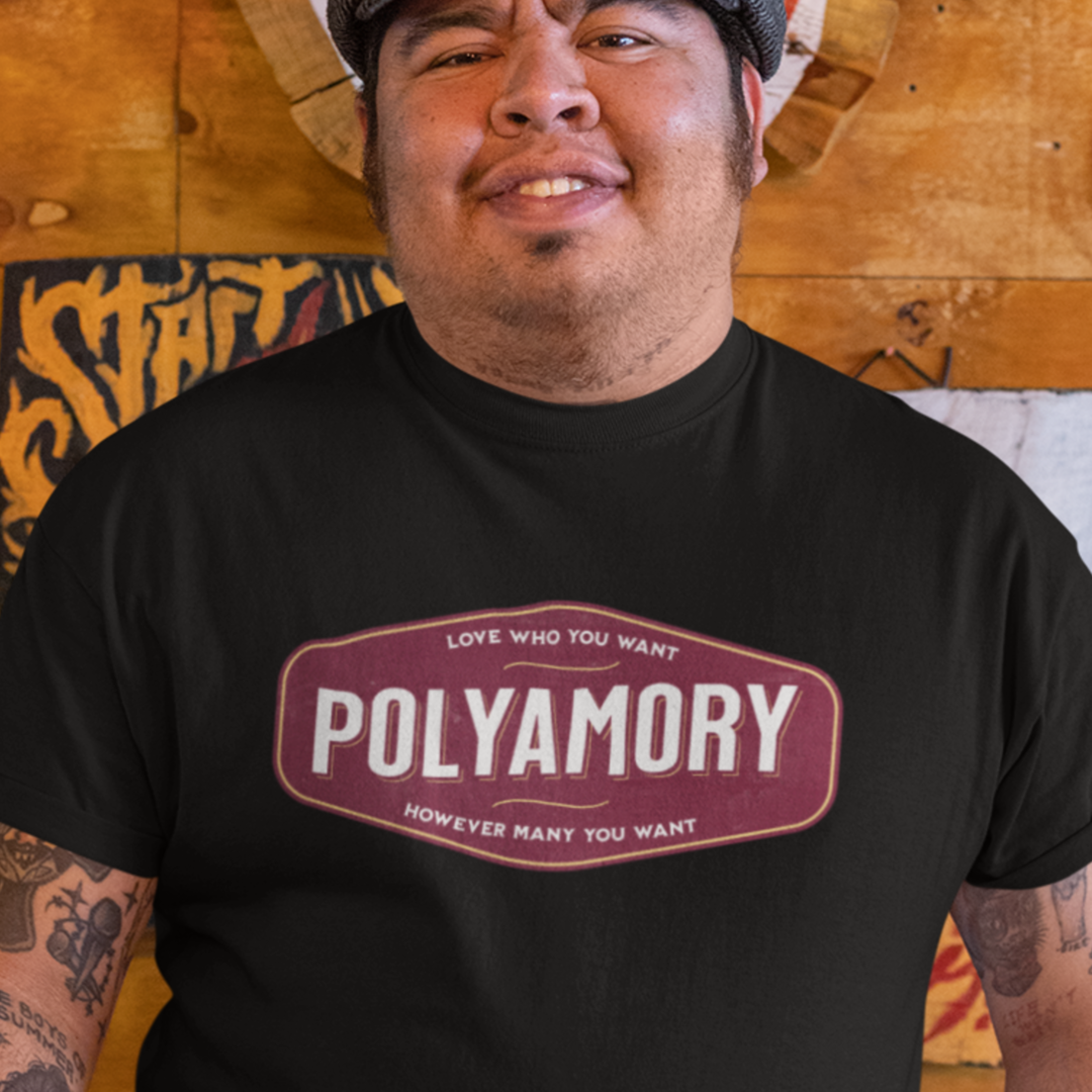 Polyamory Retro Badge Tee