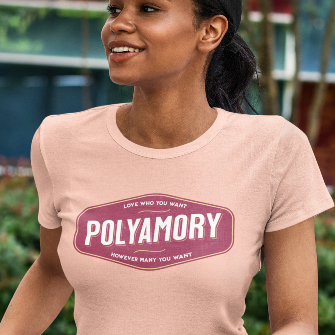 Polyamory Retro Badge Tee