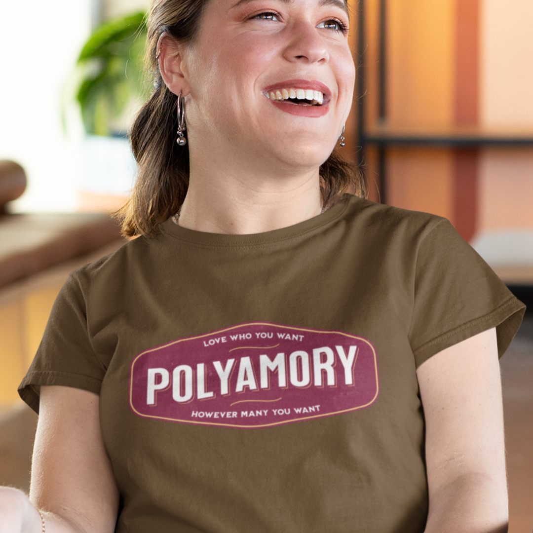 Polyamory Retro Badge Tee
