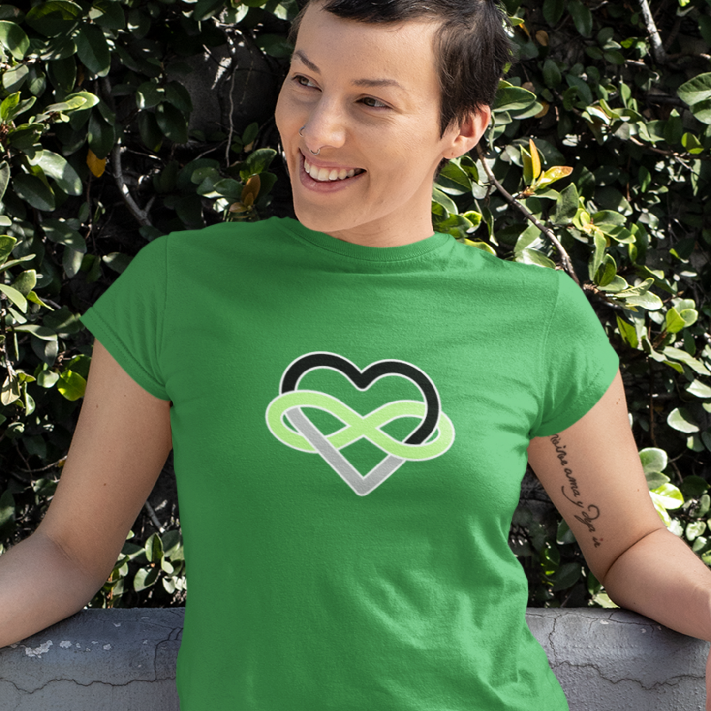 Agender Infinity Heart Polyamory Tee