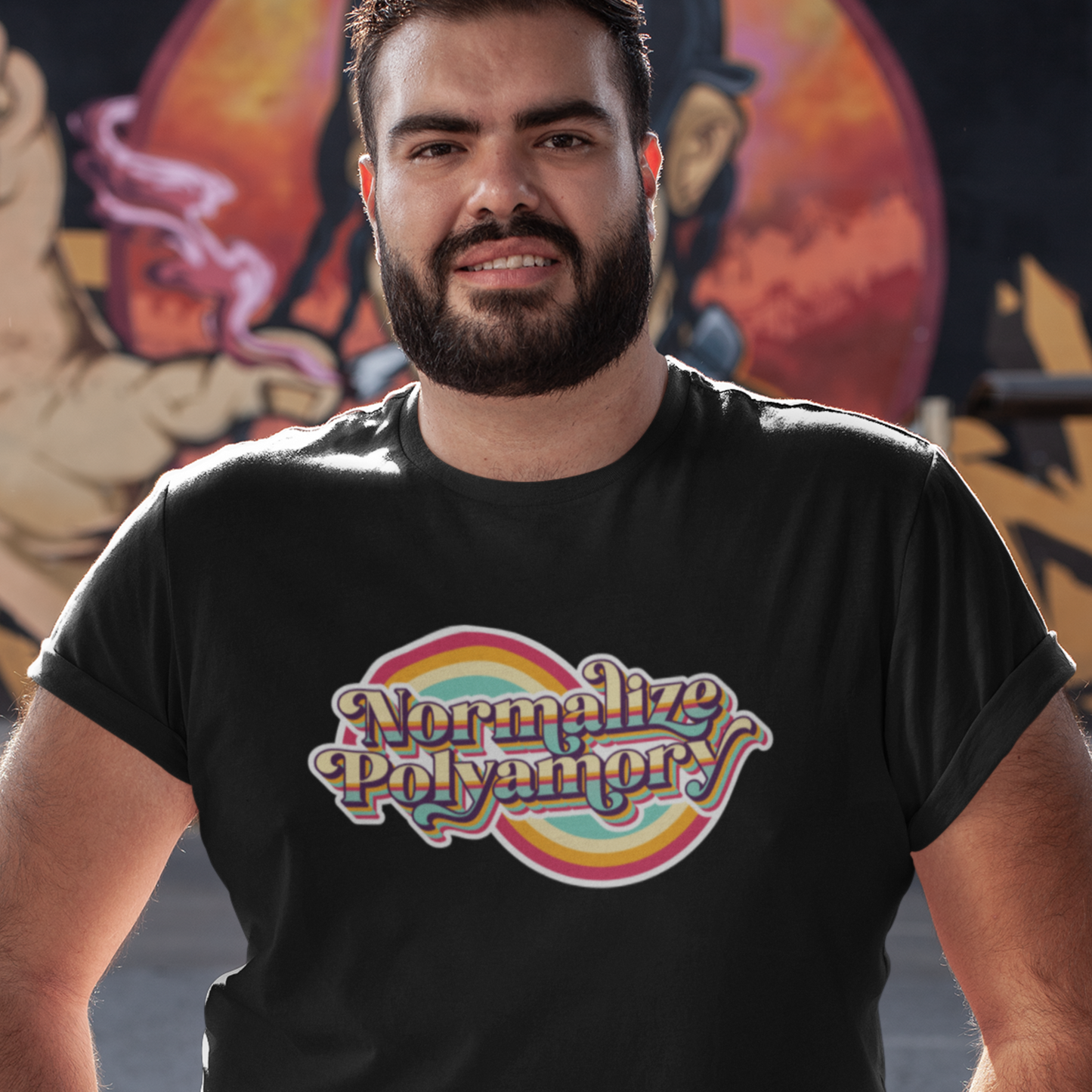 Normalize Polyamory Retro Tee