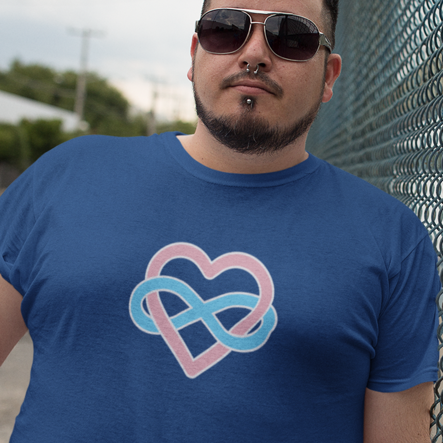 Transgender Infinity Heart Polyamory Tee