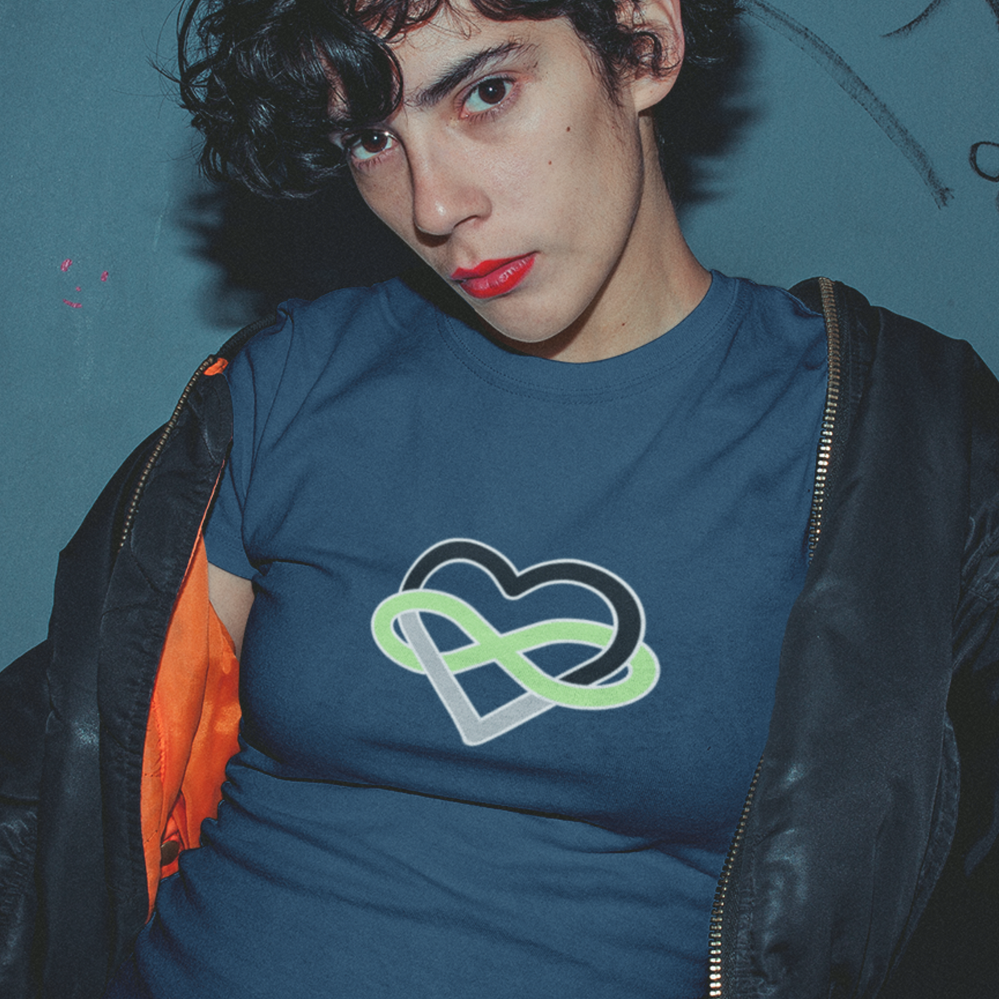 Agender Infinity Heart Polyamory Tee