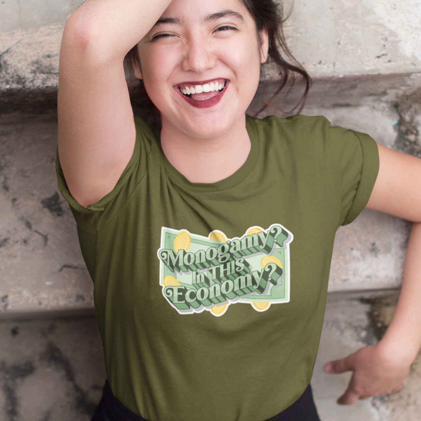 Monogamy? In THIS Economy? Polyamory Tee