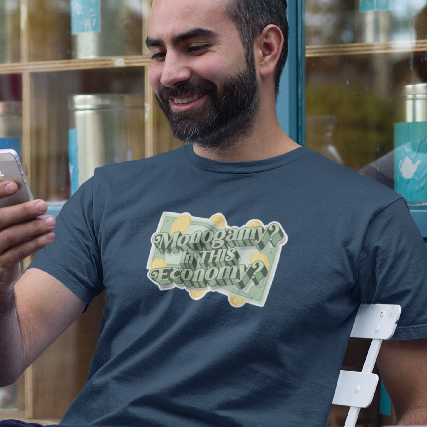 Monogamy? In THIS Economy? Polyamory Tee