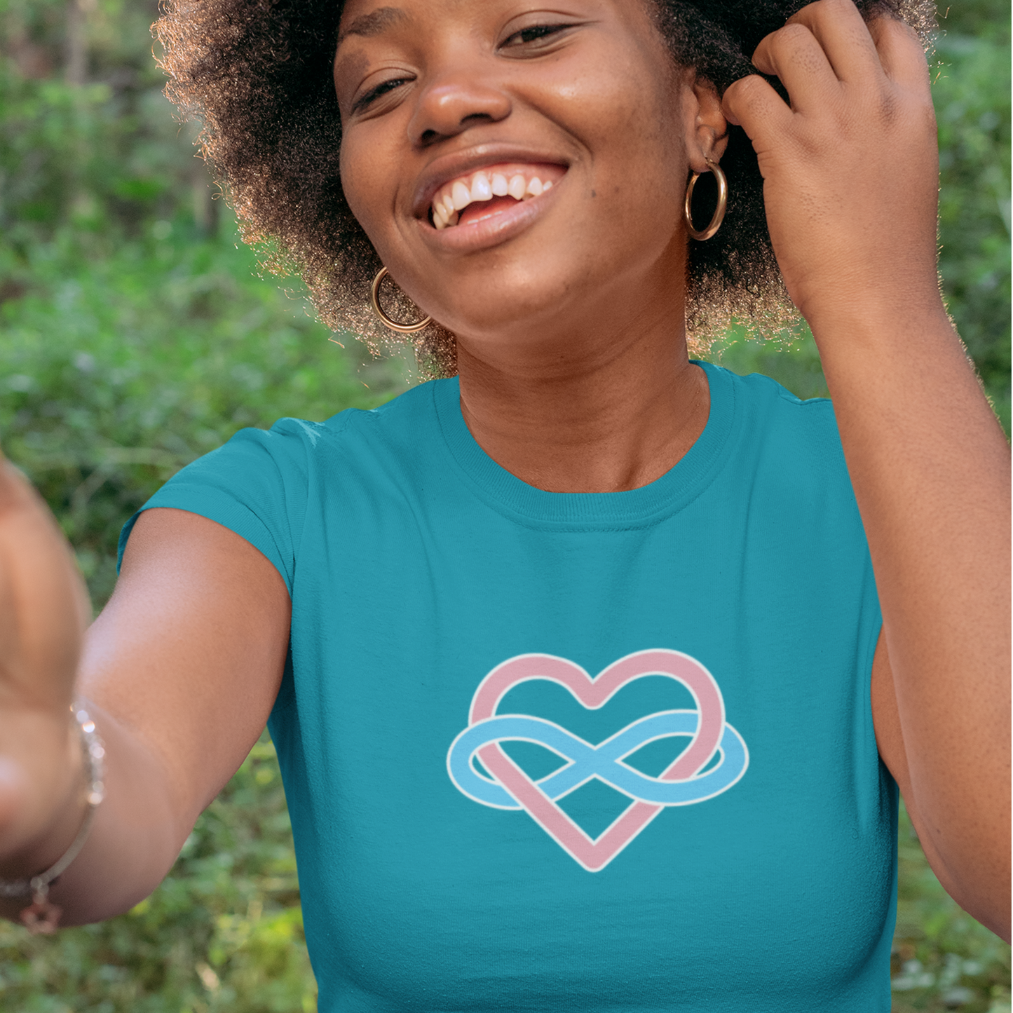 Transgender Infinity Heart Polyamory Tee