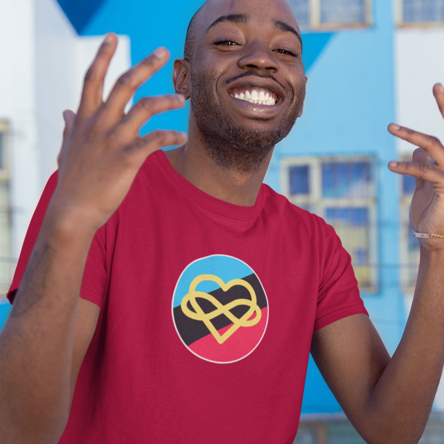 Polyamory Infinity Heart Circle Polyamory Tee