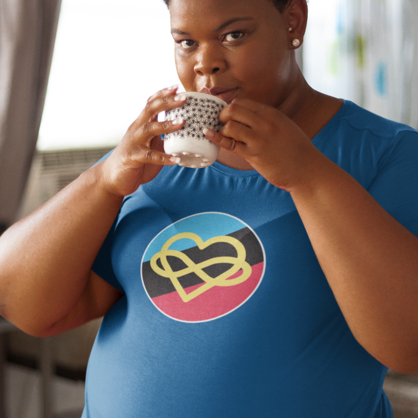 Polyamory Infinity Heart Circle Polyamory Tee